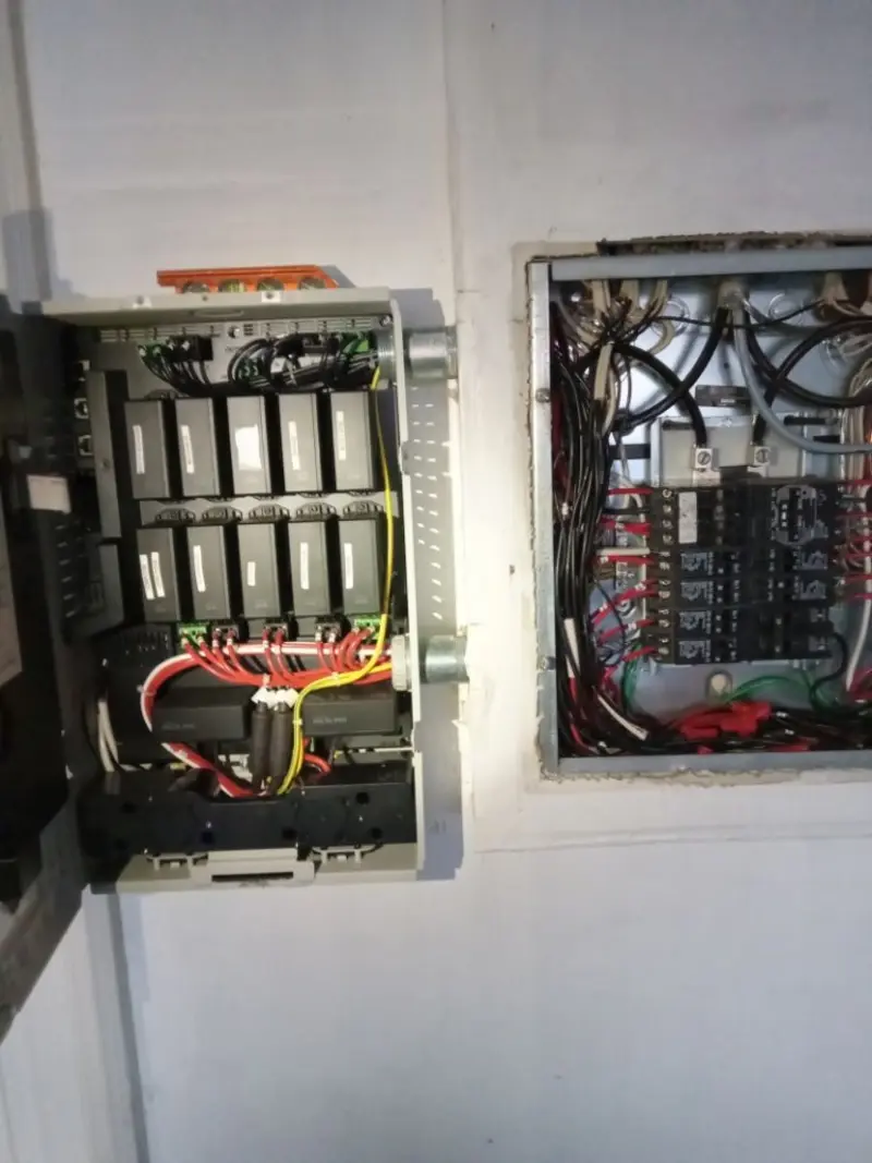 Electrical panel upgrade completed for Security Camera Wiring in Meiners Oaks